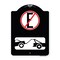 Signmission Spanish Parking Control No Estacionar Heavy-Gauge Aluminum Architectural Sign, 24" H, BW-1824-22883 A-DES-BW-1824-22883 - alternate 1